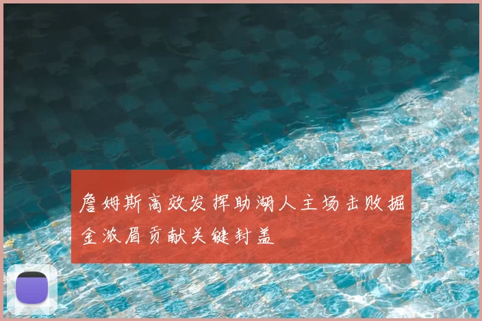 詹姆斯高效发挥助湖人主场击败掘金浓眉贡献关键封盖
